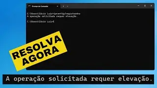 A OPERAÇÃO SOLICITADA REQUER ELEVAÇÃO  - RESOLVA AGORA