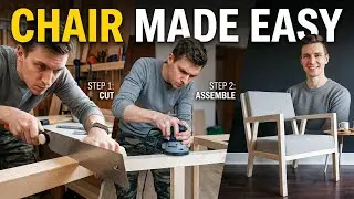 How to Build a Modern Chair - The Easiest Way! || Homemade Modern Chair || Polkilo