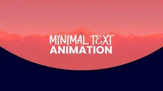 Flat Minimalist Intro Text Animation | Powerpoint |