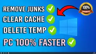 Clear ALL CACHE & JUNK From Windows 10 & 11 - Easiest Way (100% Solution)