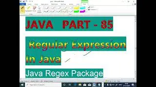 JAVA FULL COURSE|Regular Expressions|Regex Package|Validate Password (