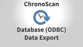Database (ODBC) Data Capture and Export on ChronoScan