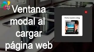 Ventana modal al cargar página web con HTML y CSS (sin plugins)