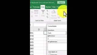 Excel Pro Tips: Consolidate and Sum Excel Rows with Advanced Consolidation Functions