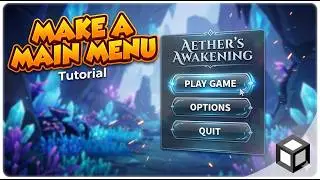 How to make MAIN MENU Unity 3D - Tutorial