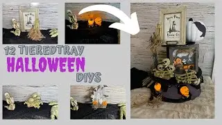 👻12 HALLOWEEN TIRED TRAY DIYS- DIY DECOR IDEAS FOR YOUR HALLOWEEN TIERED TRAY