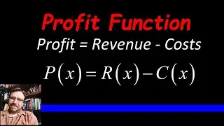 How to find Profit Function - with Break Even Point