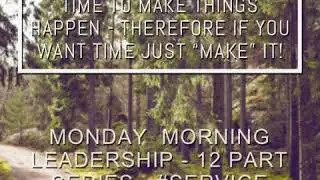 You will never “find” the time to make things happen - therefore if you want time just “make” it!