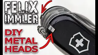 Metal Heads for Tweezers & Toothpick / Replace the Plastic Heads / Swiss Army Knife modification