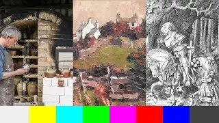 Alice in Wonderland, Robert Dawson paintings & Phil Rogers wood firing