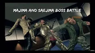 Yakuza Like A Dragon - Majima and Saejima Boss Battle + Cutscenes
