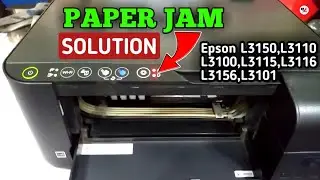 Epson L3150 Paper Jam Solution/L3110,L3100,L3115/Red Light Blinking Solution