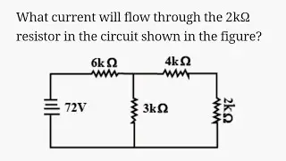 What current will flow through the 2kΩ resistor in the circuit shown in the figure? (WBJEE)