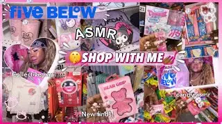 🤫Five Below ASMR Shopping | ♡ ♡ asmr collective haul, hello kitty and girly new finds!💅🏾