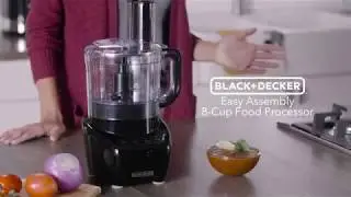 Black+Decker 3-in-1 Easy Assembly 8-Cup Food Processor