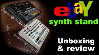 unboxing, assembling & reviewing an eBay acrylic synth stand - perfect synthesiser rack!