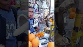 Fresh Orange Juice | Famous Bazaar in Egypt | El Mansheya Alexandria | Samia's Kitchen | #shorts
