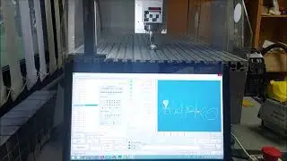 mikroCNC software usage example - Engraving