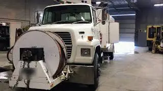 AquaTech B-10 Sewer Jetter Cleaning Vacuum Truck - Equipment Demonstration