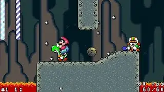 Valley of Bowser 4 | Normal & key exit to STAR ROAD | Super Mario World
