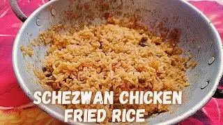Schezwan Chicken Fried Rice ASMR || Homemade And Easy To Cook #asmrcooking