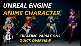 Unreal Engine 4 Anime Character - Creating GENSHIN IMPACT type colors!