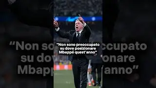 Ancelotti ha le idee chiare su come giocare con Mbappé quest’anno🧠 #ancelotti #calcio #mbappe