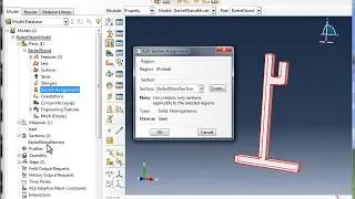 1.h) Abaqus Basics - Create and assign a Section