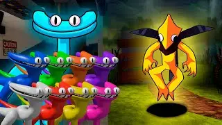 FNF CYAN All Phases Vs Yellow Rainbow Friends Chapter 3 Friday Night Funkin Mod Roblox