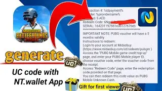 how to generate pubg redeem code in NT.wallet app