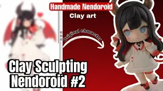 Sculpting clay figure – Viewer’s Original Character #2 [Clay Art | Clay Tutorial | Chibi Doll]