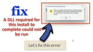 (fix) A DLL required for this install error. #windows10 #windows11