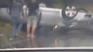 GTI flipped over M4 Durban north bound