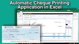 Automatic Cheque Printing Application in Excel