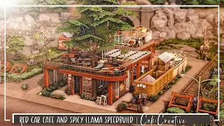 Red Car Café & Spicy Llama | Sims 4 Speed Build w/ Voiceover