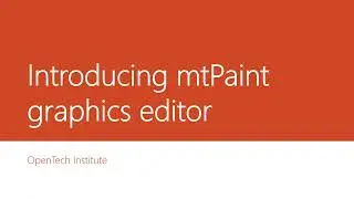 [Intro] mtPaint bitmap graphics editor 
