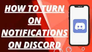 How to turn on notifications on discord