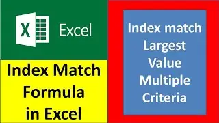 index match large function excel | index match largest value multiple criteria | 