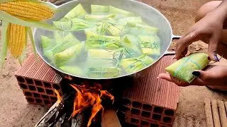 COMO FAZER PAMONHA CAIPIRA NA ROÇA SIMPLES E FÁCIL