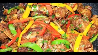 Dry Fried Goat Meat / Mbuzi Dry Fry Recipe