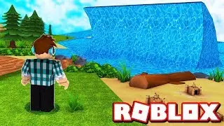 The biggest wave in Roblox!! - (Roblox Tsunami)