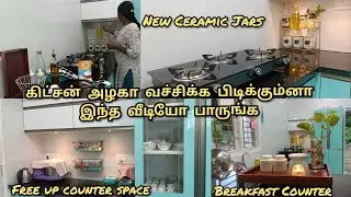 💥Vlog💯கிட்சனில் நான் செய்த மாற்றங்கள்🏡Kitchen Countertop Organisation🔥Amazon Kitchen Finds👍Chumbak