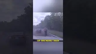 Black BMW Almost Takes Out Police Officer #Police #Driver #CarCrash