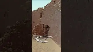 Round Fortress Ksar Draa Ruined and Abandoned Wilaya d'Adrar Timimoun Algeria Sahara Desert Africa