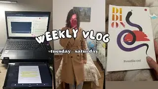 WEEKLY VLOG: ritorno a studiare, libri e altre cosine