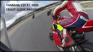 YAMAHA YZF R1 CRAZY CLOSE PASSING!!!