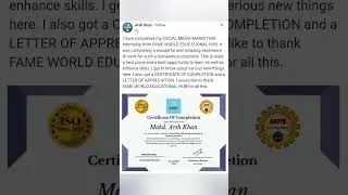 Happy Interns Reviews 🌟😇  @FAMEWORLDEDUCATIONALHUB#internship #reviews #shorts