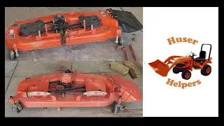 Kubota BX2660 and Kubota G1800 - Mower Deck Service - Mower Blade Sharpening