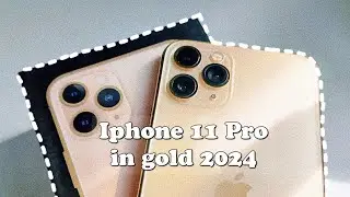 unboxing iphone 11 pro 2024 gold aesthetic unboxing