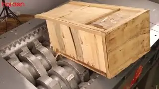 waste wood shredding - wood pallet, wood board, packaging wood, etc.